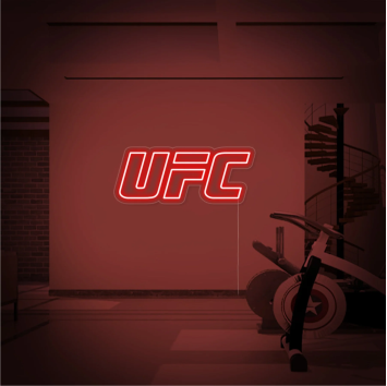 UFC MMA LOTTATORE PALESTRA ALLENAMENTO DECORAZIONE IDEA REGALO INTERIOR DESIGN ARREDAMENTO INSEGNA NEON FLEX LED LUMINOSA 220V